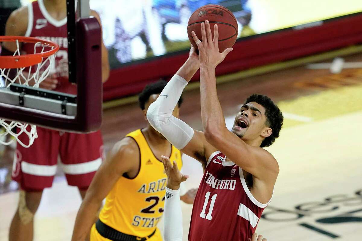 North Granby’s Jaiden Delaire (11) was the Pac-12’s Most Improved Player last season at Stanford (AP Photo/Matt York)