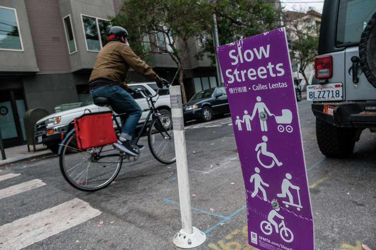 Shotwell Street is part of San Francisco’s Slow Streets program, which closed roadways to cars to provide open space around the city during the pandemic.