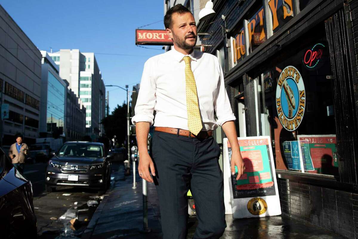San Francisco Supervisor Matt Haney, shown in the Tenderloin in September, was one of only three supervisors to support the development proposal.