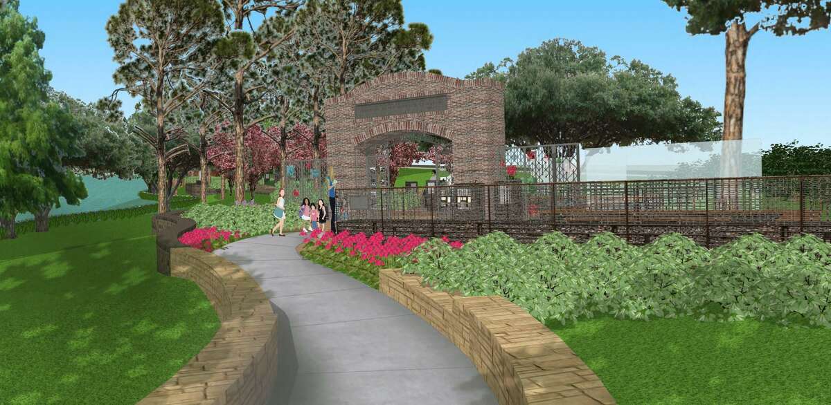 Although Midway, the developer of King’s Harbor, donated the land to HRA18 several years ago, Jerome said she did not begin raising funds for the project until last year, after the Garden was granted a building permit by the city of Houston. Artist’s rendering of the Holocaust Garden of Hope entrance.