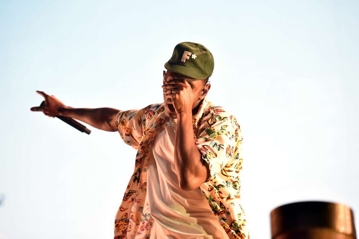Tyler, the Creator headlining the Twin Peaks stage at Outside Lands, on Friday, Oct. 29, 2021.