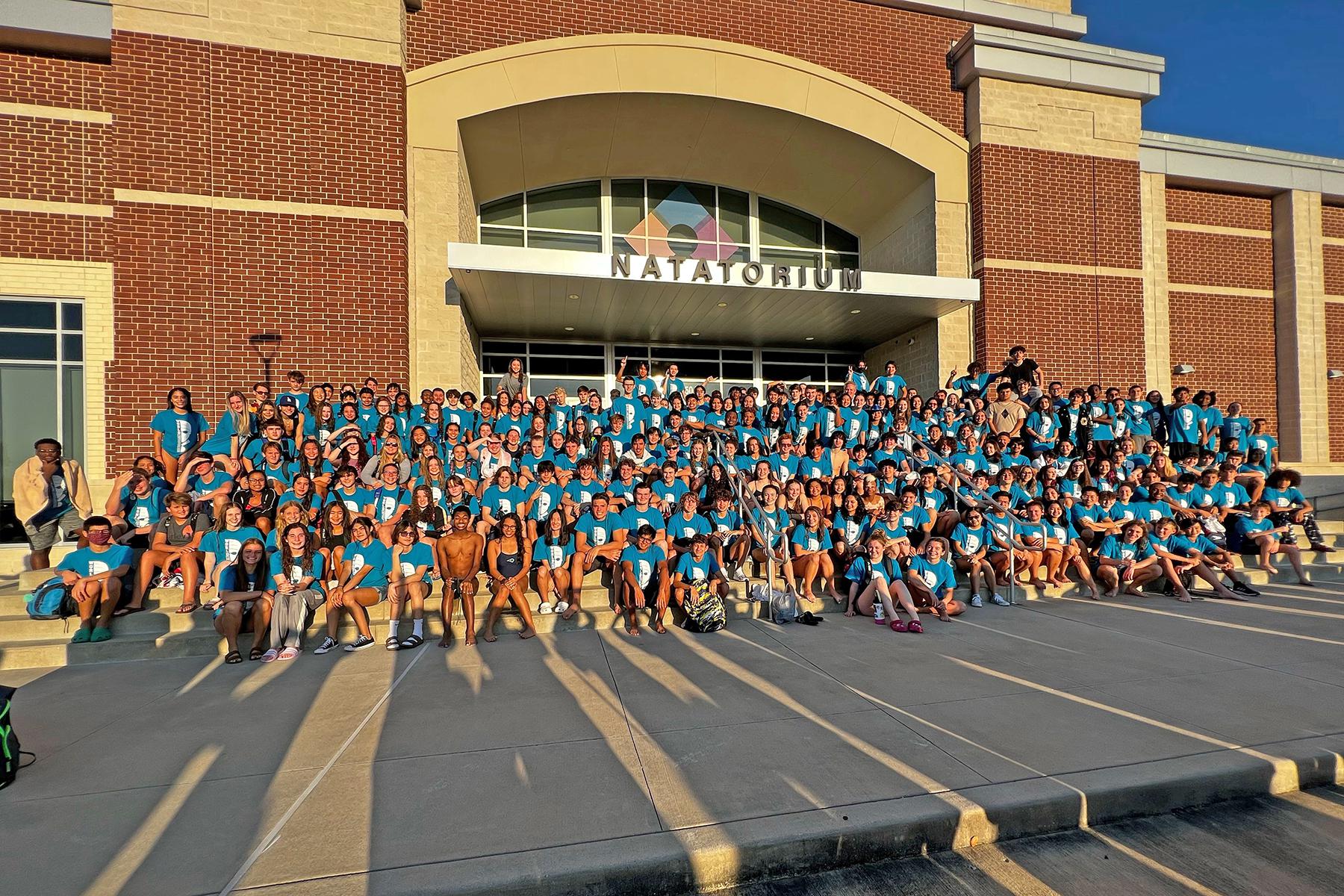 Group of 288 CyFair ISD swimmers and coaches break Guinness World Record