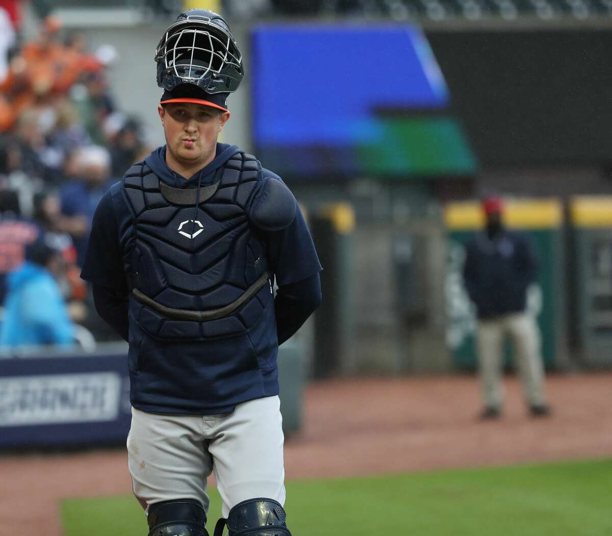 The Astros thought enough of catcher Michael Papierski to add him to the taxi squad during the 2021 postseason. Now, he's trying to work his way toward his major league debut.