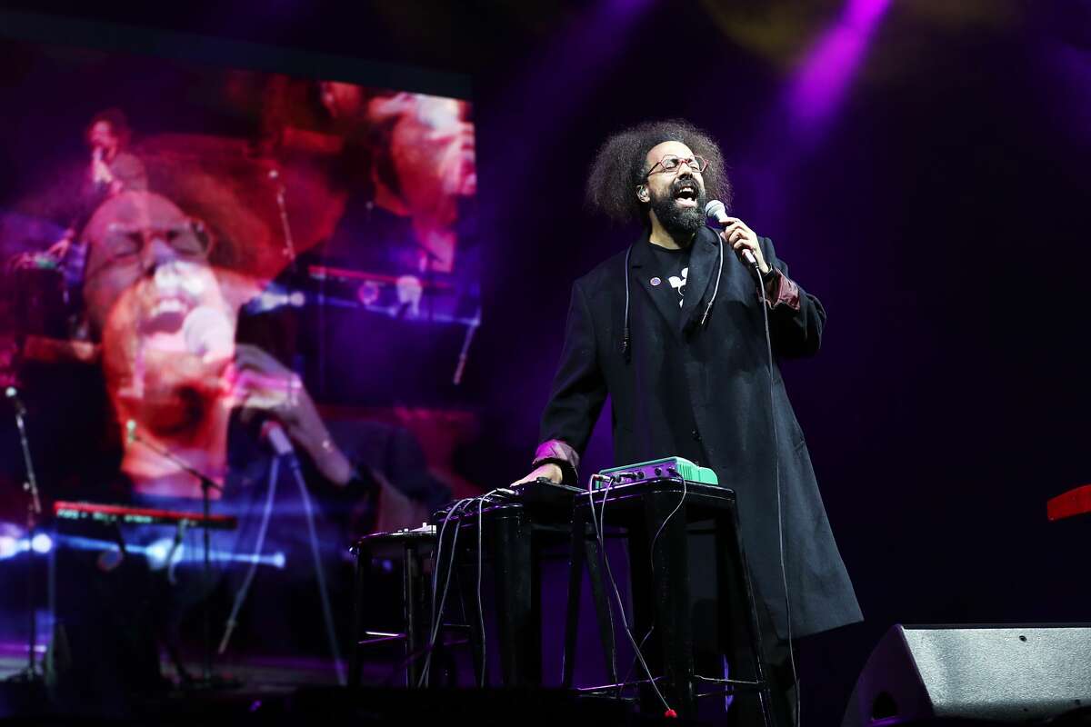 Reggie Watts performs on the Sutro Stage during day 2 of the 2021 Outside Lands Music and Arts Festival at Golden Gate Park on October 30, 2021 in San Francisco, California. 