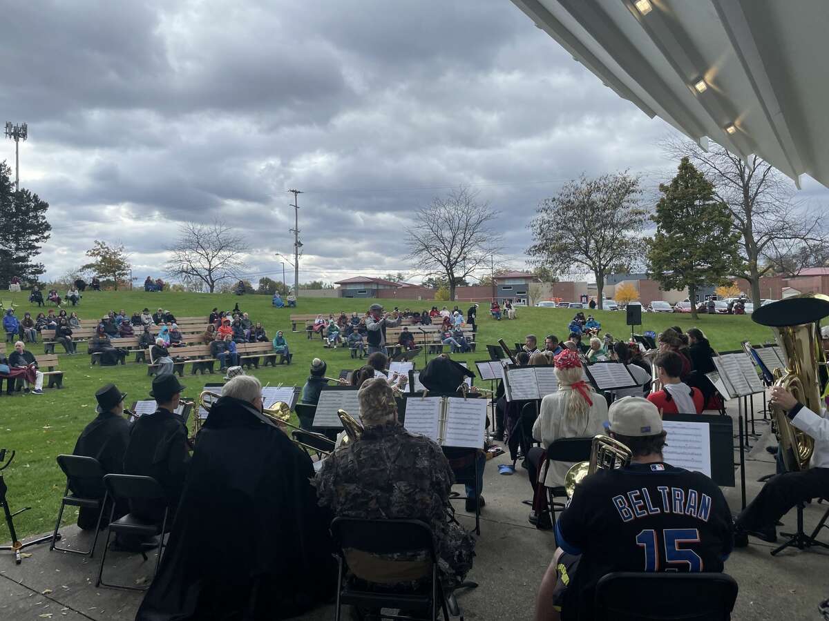 The Midland Concert Band held its first concert of the season on Sunday, Oct. 31 at the Nicholson-Guenther Band Shell in Central Park.