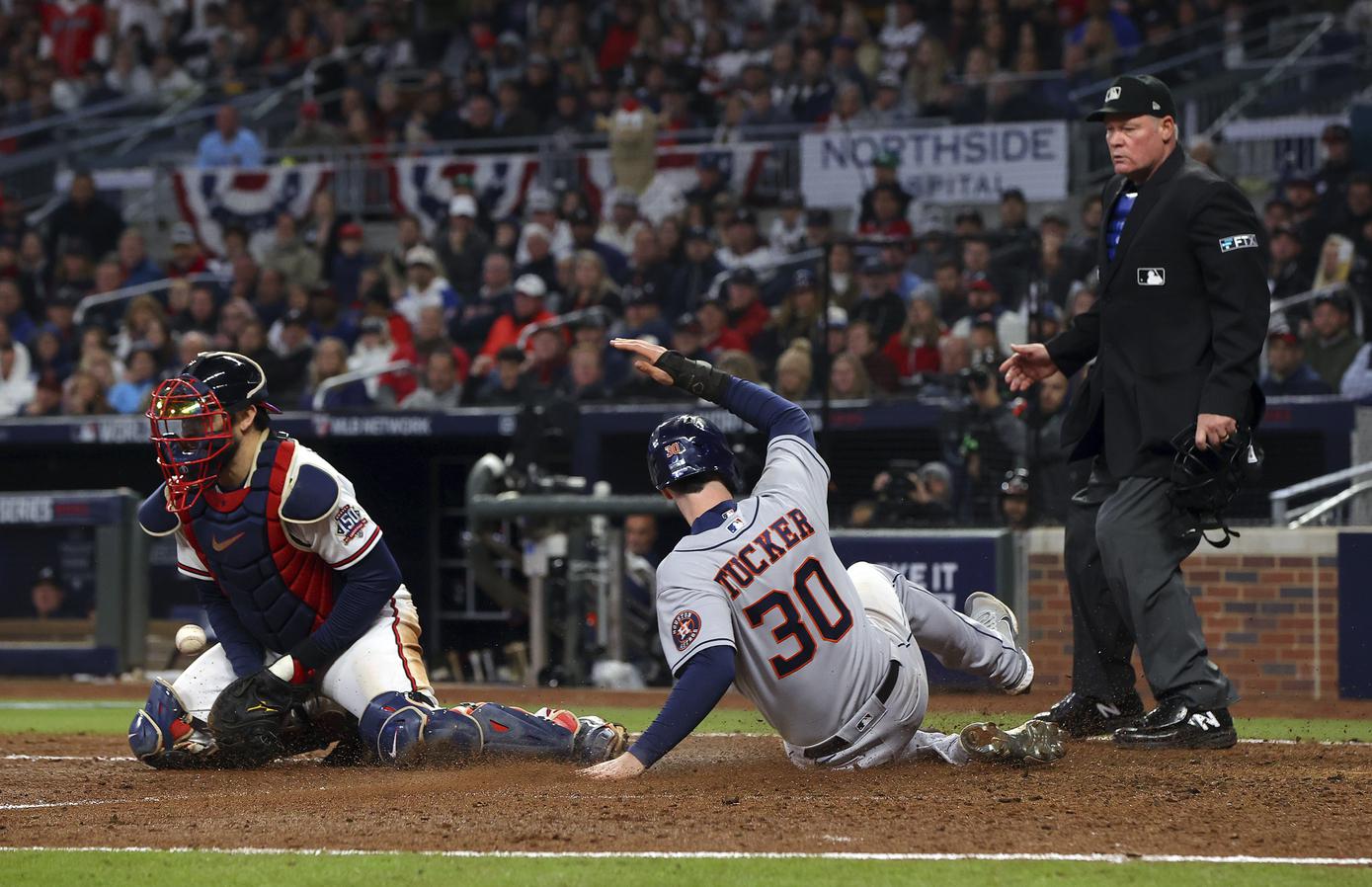 Correa, Astros rally past Braves 9-5, cut WS deficit to 3-2 - The
