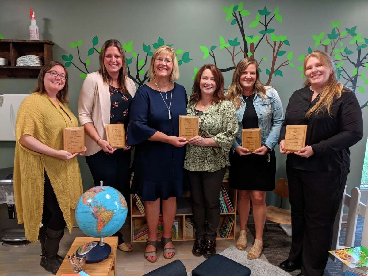 Pictured, from left, are Crystal Park, Brenda Vronko, Christy Christmas, WSCC Dean of Occupational Programs, Lisa Morley, Sara Jeruzal, and Melanie Hargreaves, members of the Early Childhood Summit team, who received an award for outstanding work in early childhood professional development. (Submitted photo)