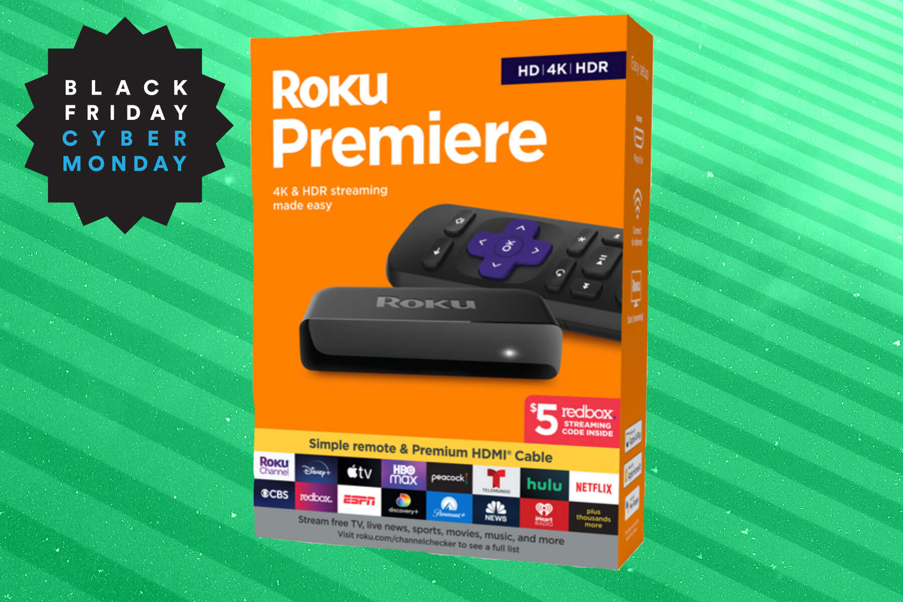 Roku Premiere, 4K HDR Streaming Player