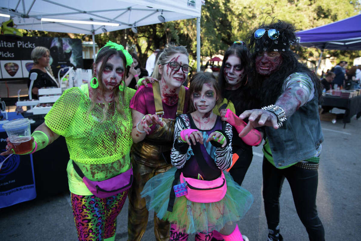 Scenes from Saturday's Zombie Walk in downtown San Antonio.
