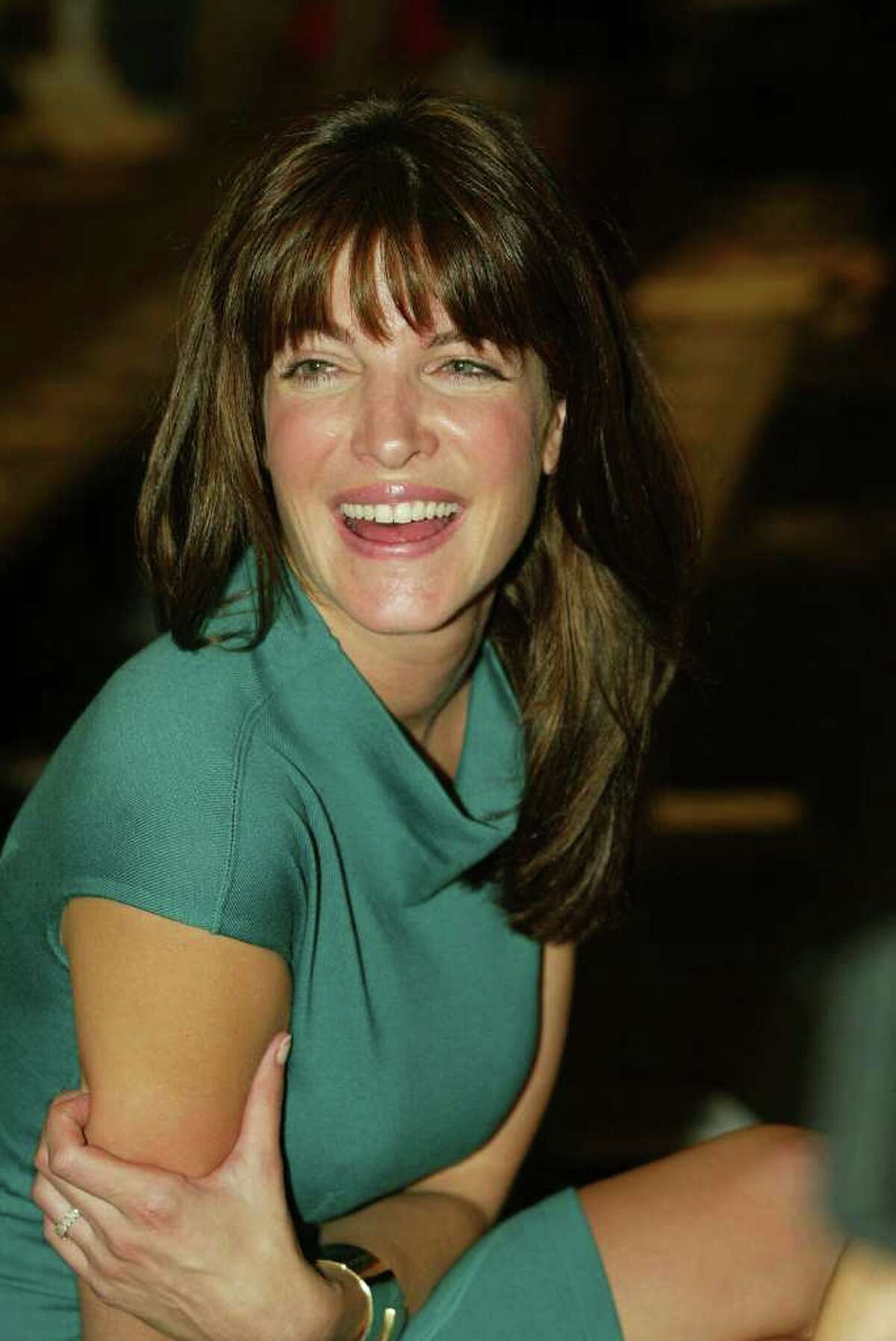 Model Stephanie Seymour attends the Proenza Schouler Spring/Summer 2004 Collection at Bryant Park during the 7th on Sixth Mercedes-Benz Fashion Week on September 17, 2003 in New York City.