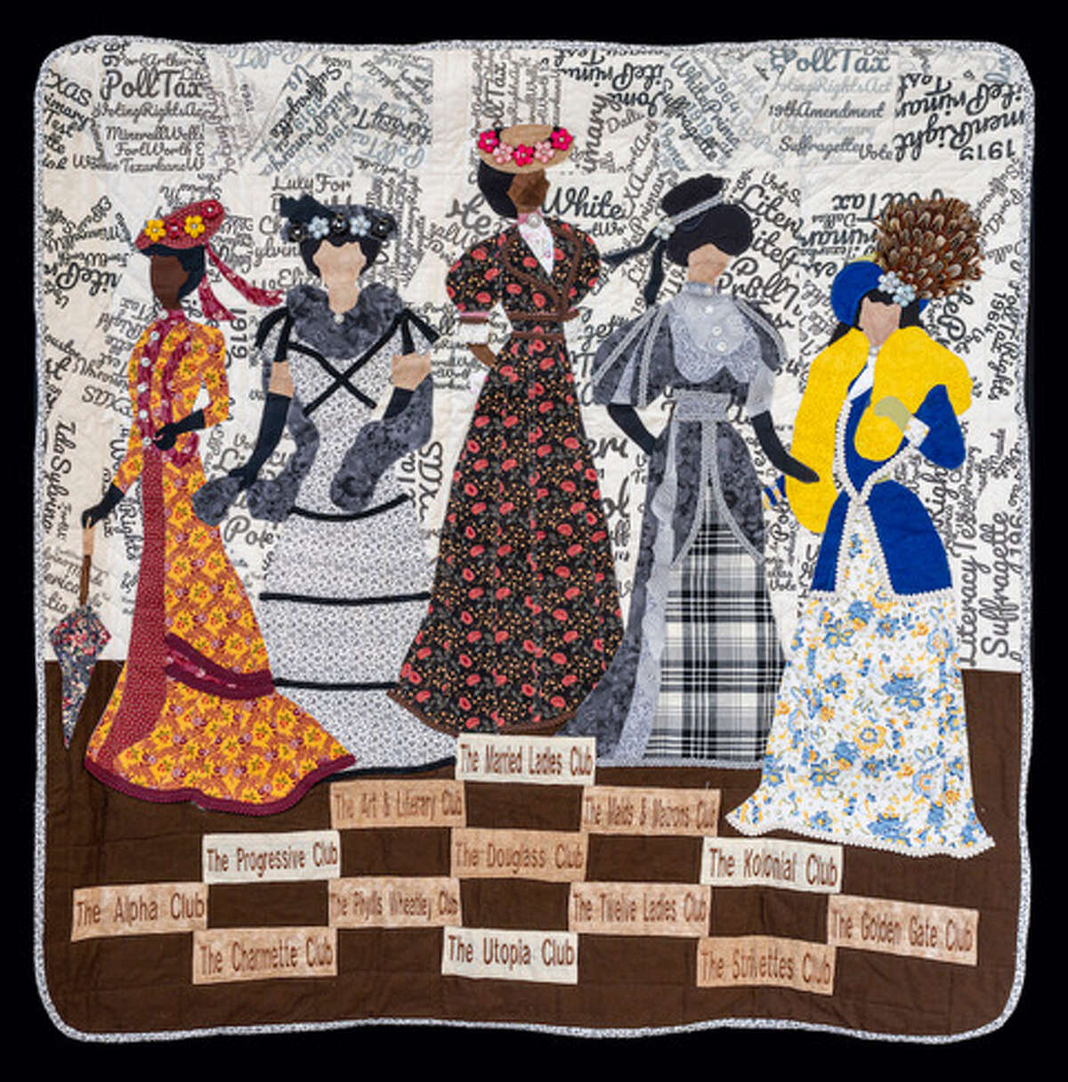 Port Arthur's Laura Casmore created "Texas Queens" in homage to the Texas African American Suffragettes.
