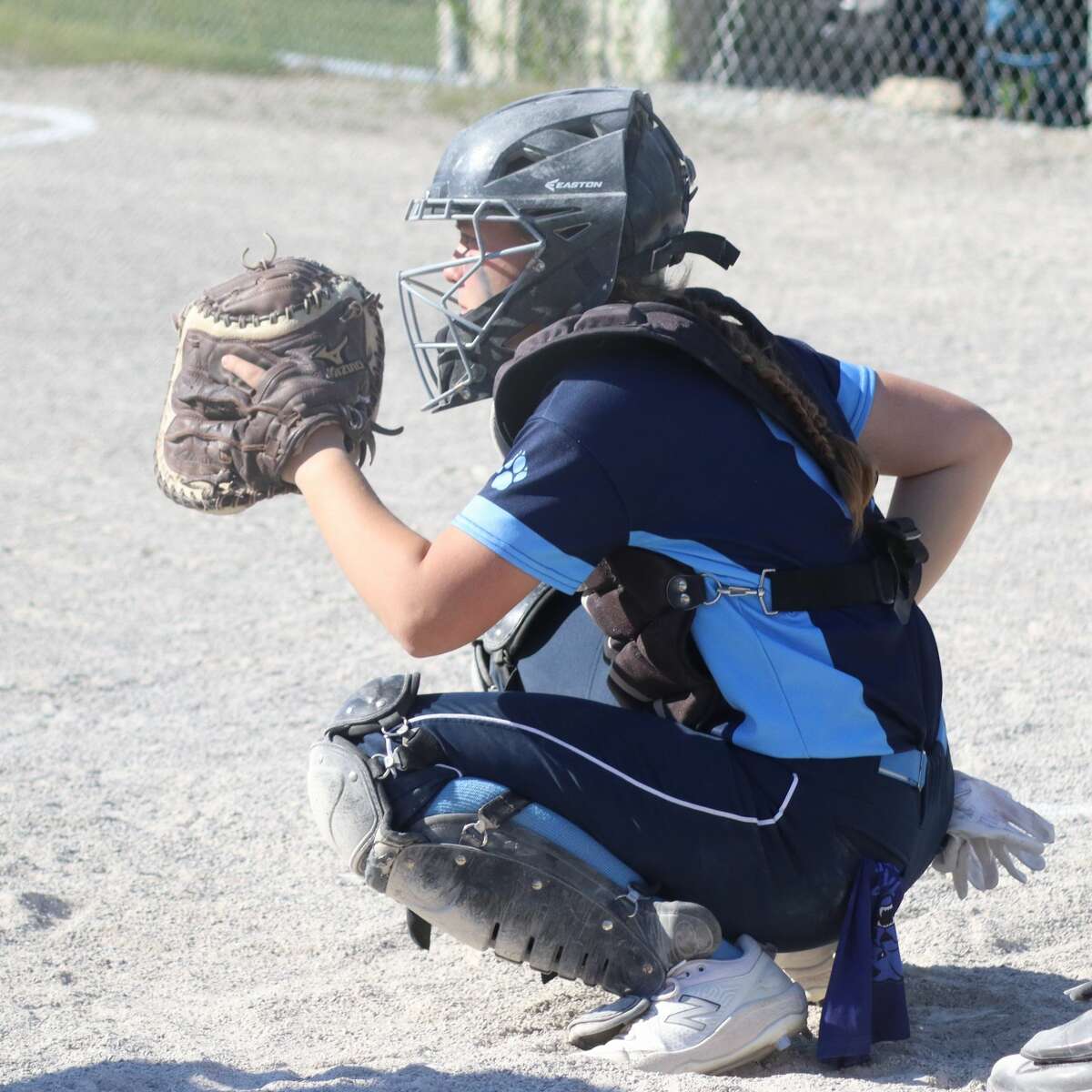 Halle Richardson plays catcher for the Bobcats, but she was recruited as an athlete and could play anywhere on the diamond for Lansing Community College. 