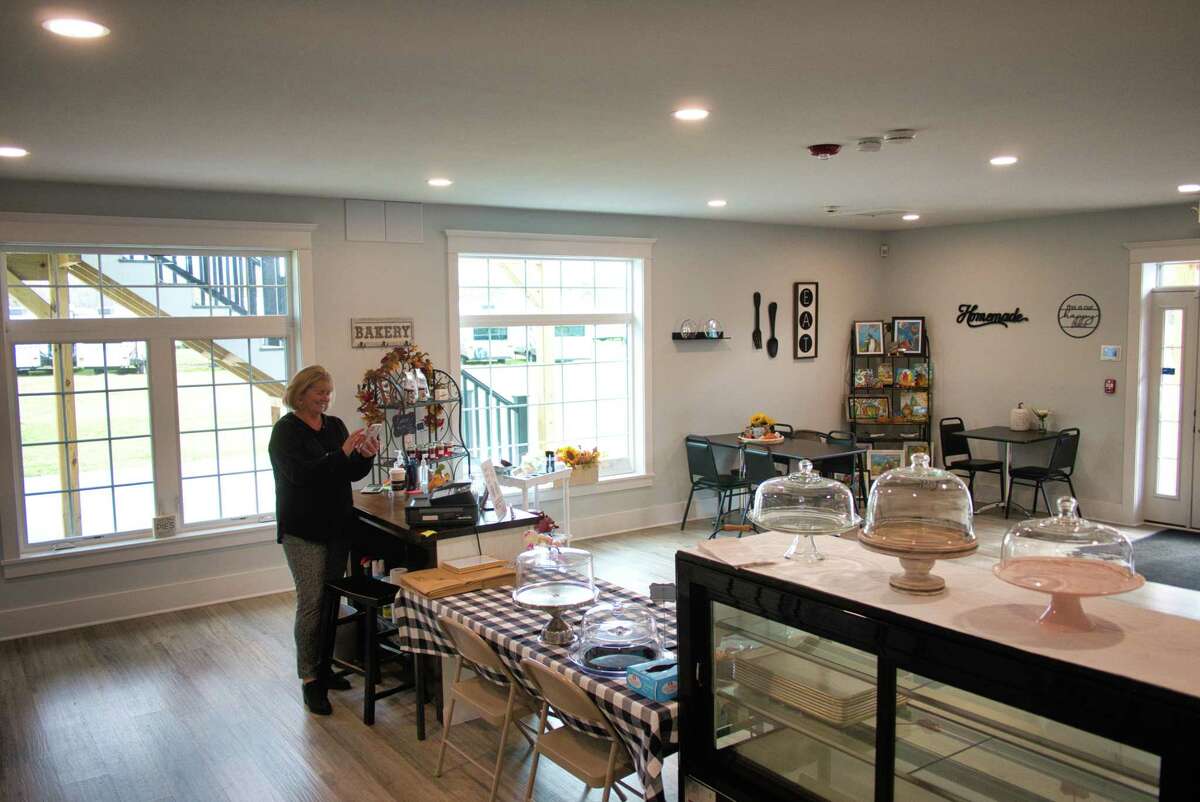 Carolina Zinn, owner of Sweet Caroline's Pies and Jams, at her bakery that was once a Stewarts Shop, on Tuesday, Nov. 2, 2021, in Gansevoort, N.Y. Sweet Caroline's Pies and Jams is open on Fridays and Saturdays.
