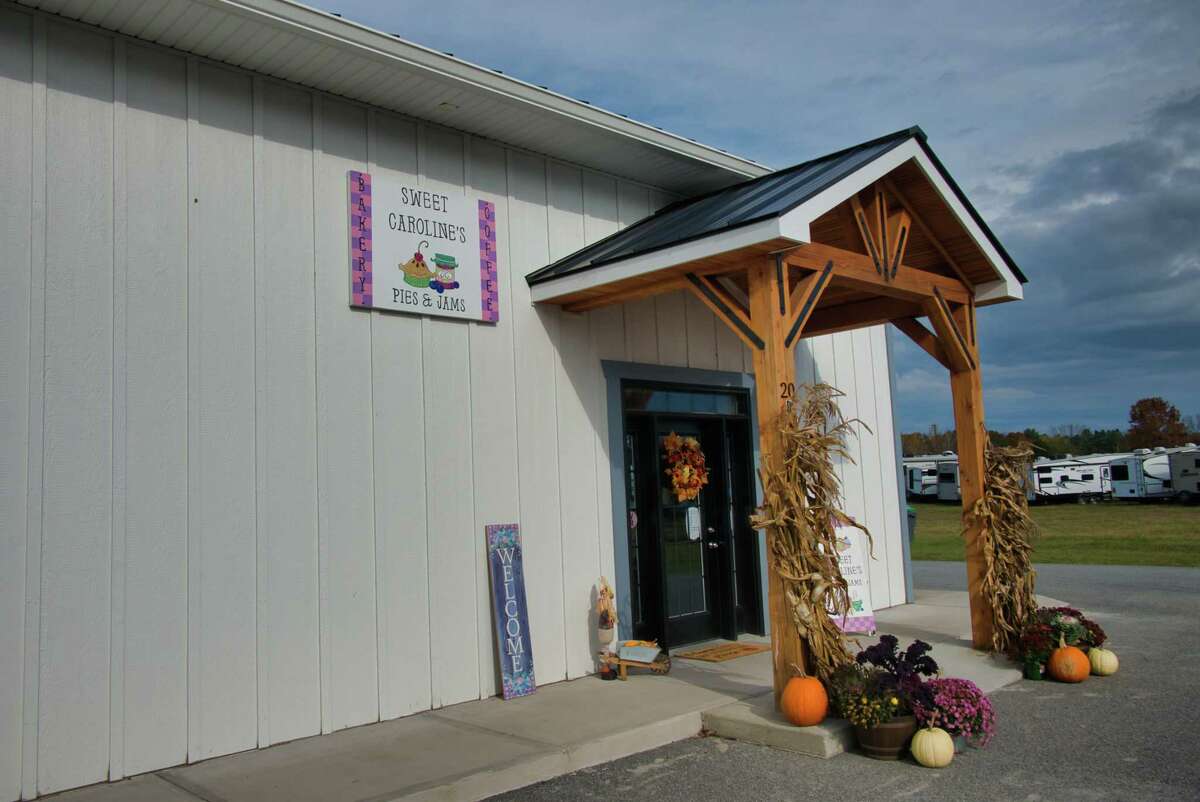 A view of Sweet Caroline's Pies and Jams, a bakery in a building that was once a Stewarts Shop, seen here on Tuesday, Nov. 2, 2021, in Gansevoort, N.Y. Sweet Caroline's Pies and Jams is open on Fridays and Saturdays.