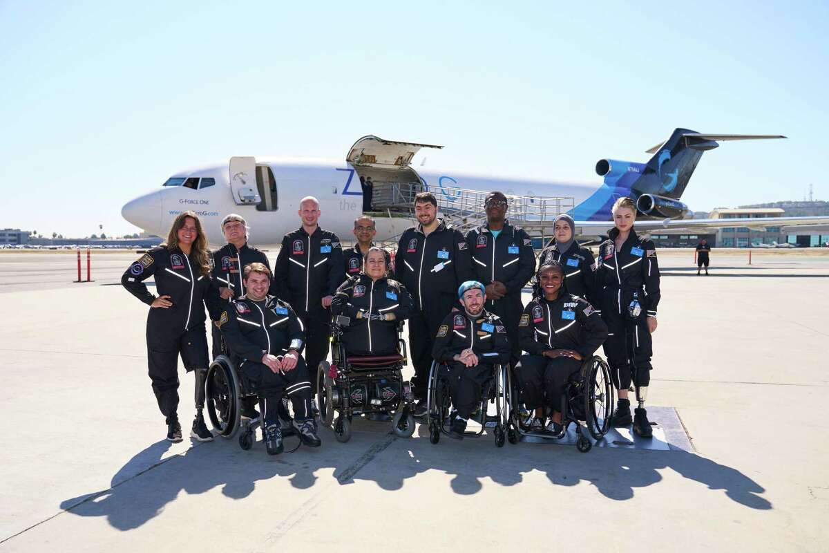 Disabled scientists, veterans, engineers and artists participated in a parabolic flight with the Zero Gravity Corp. (ZERO-G) on Oct. 17, 2021. They are working with AstroAcccess to advance disability inclusion in space exploration. The team seeks to assess how the physical environment onboard space vessels could be modified so that all astronauts and explorers, regardless of disability on Earth, can travel to space.