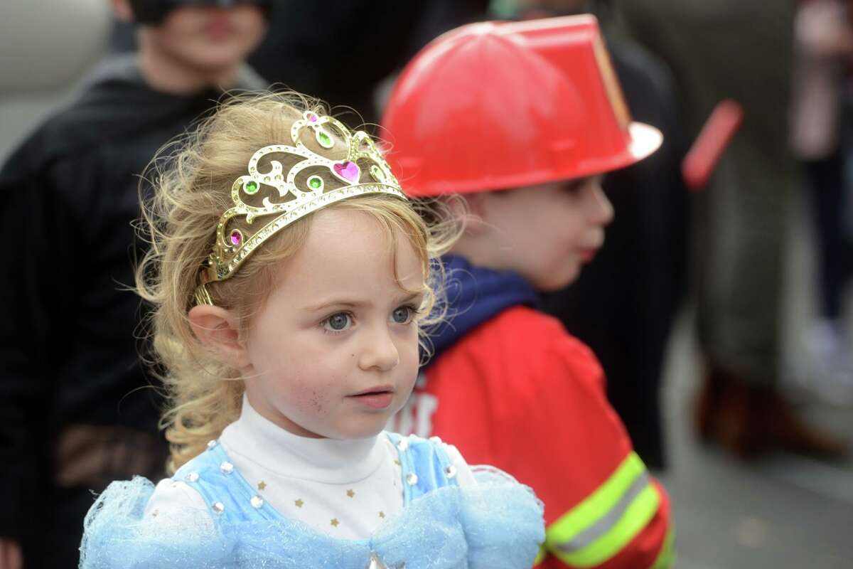 The annual children’s Halloween parade returned this year to Main St. in Westport, Conn. Oct. 28, 2021.