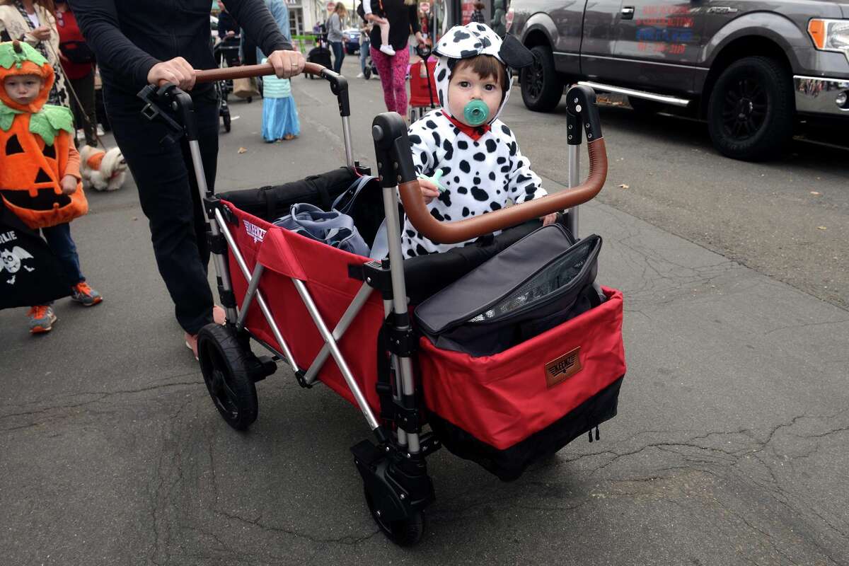 The annual children’s Halloween parade returned this year to Main St. in Westport, Conn. Oct. 28, 2021.