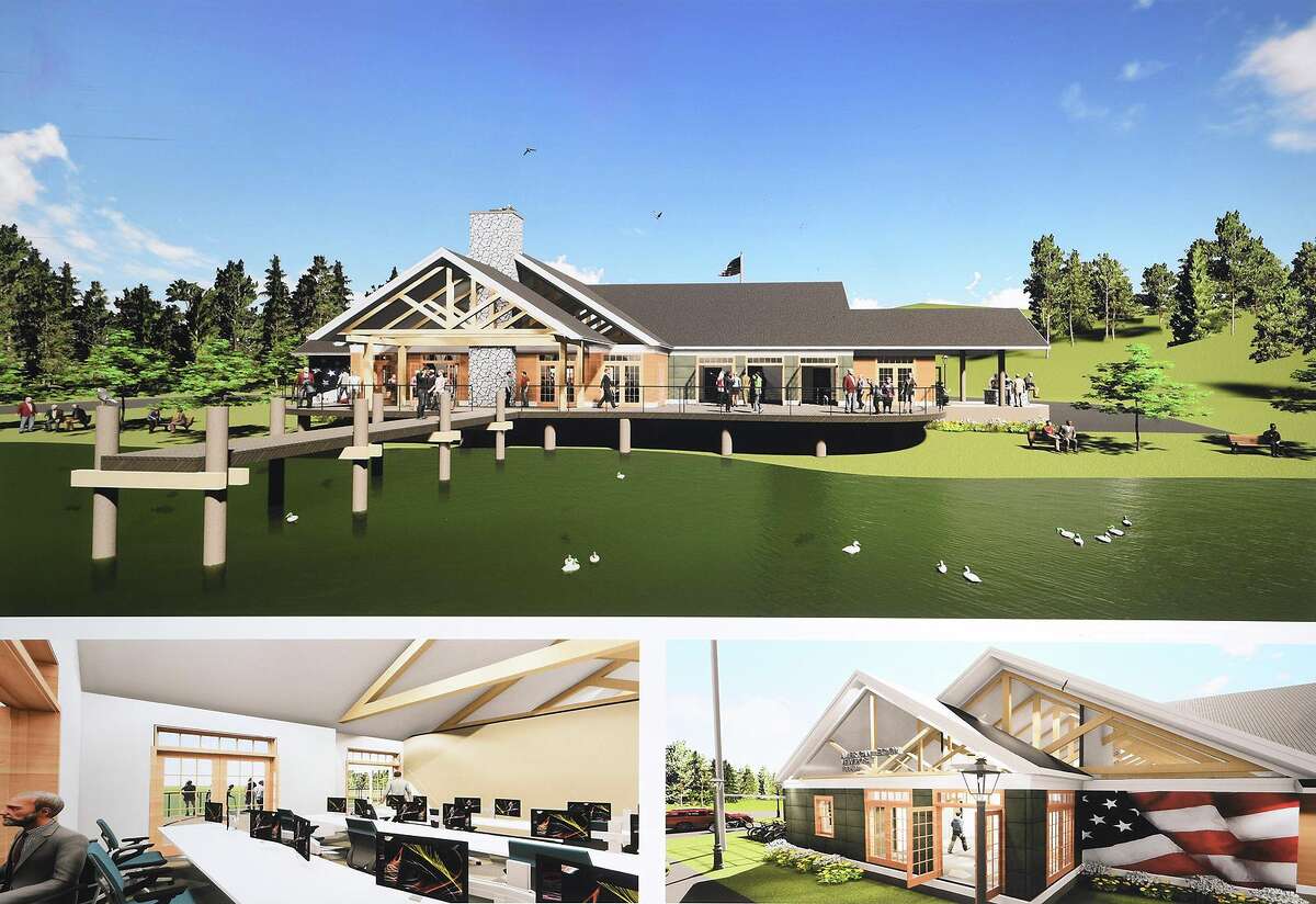 Artist renderings of the new home of the Trumbull VFW/American Legion planned for construction at 1 Veterans Circle.