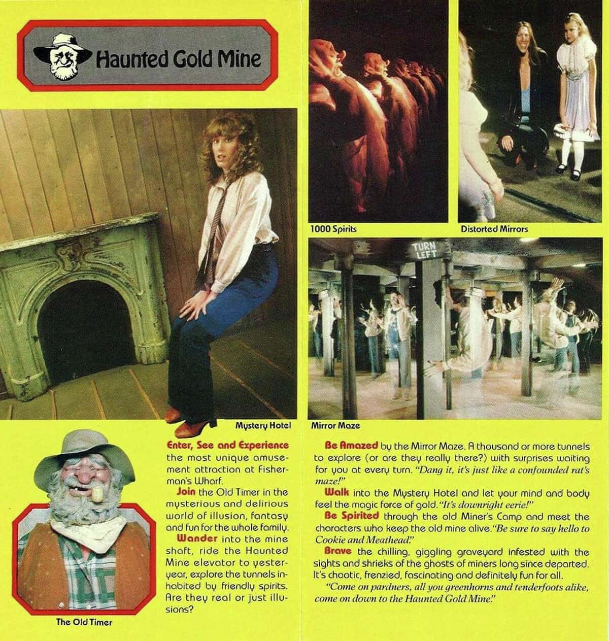 A brochure advertising the Haunted Gold Mine.