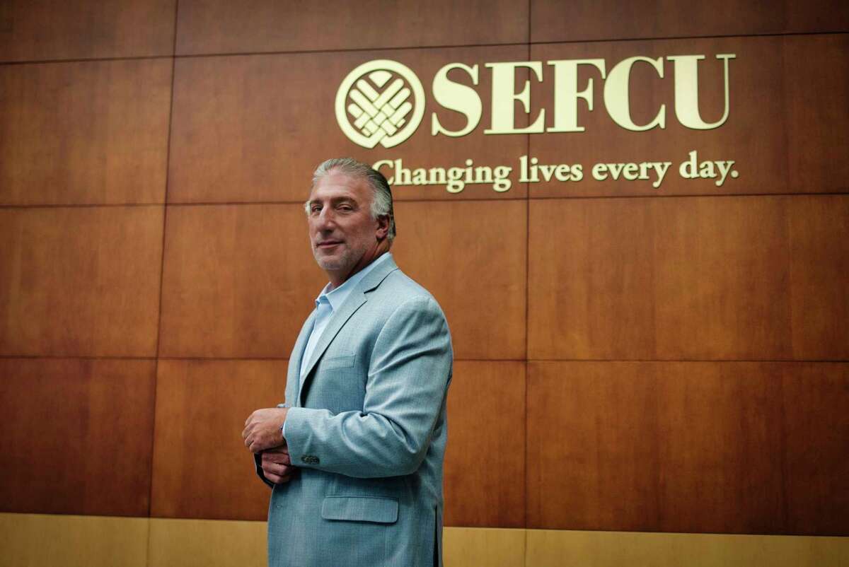 Michael Castellana, CEO of SEFCU, at the bank's headquarters on Monday, Sept. 27, 2021, in Albany, N.Y. SEFCU and CAP COM, the region's two top credit unions, are merging.