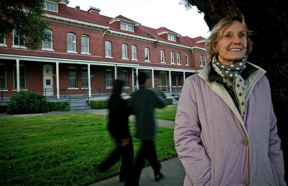 Nancy Bechtle, shown outside a row of buildings along the Main Post at the Presidio in 2010. Bechtle died in her San Francisco home at age 83.