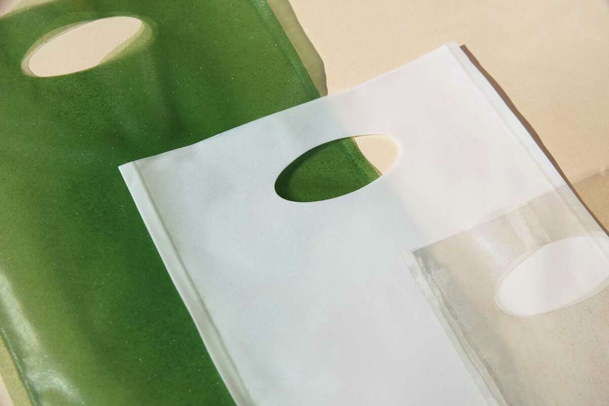 Sway, a new Berkeley company, will make shopping bags made from seaweed to replace the petroleum-based plastic ones responsible for clogging landfills and polluting the ocean.