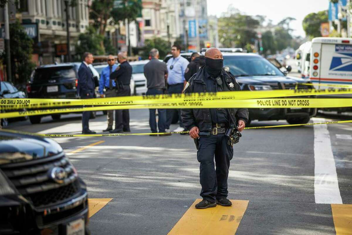 San Francisco police responded to the scene of a fatal shooting on Haight Street on Nov. 4, It was one of the 56 fatal shootings that occurred during 2021, a 16.7% increase from 2020.