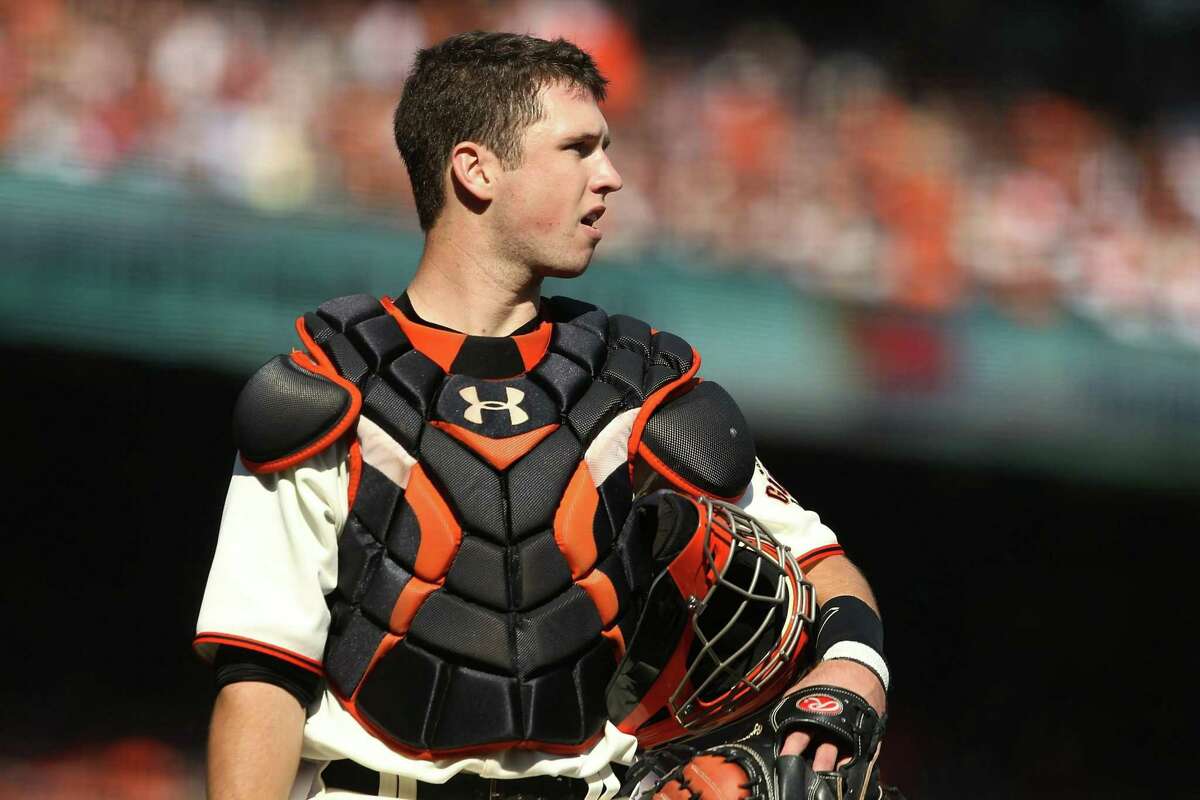 SAN FRANCISCO SF GIANTS #28 BUSTER POSEY 2012 WS CHAMPIONS ROAD