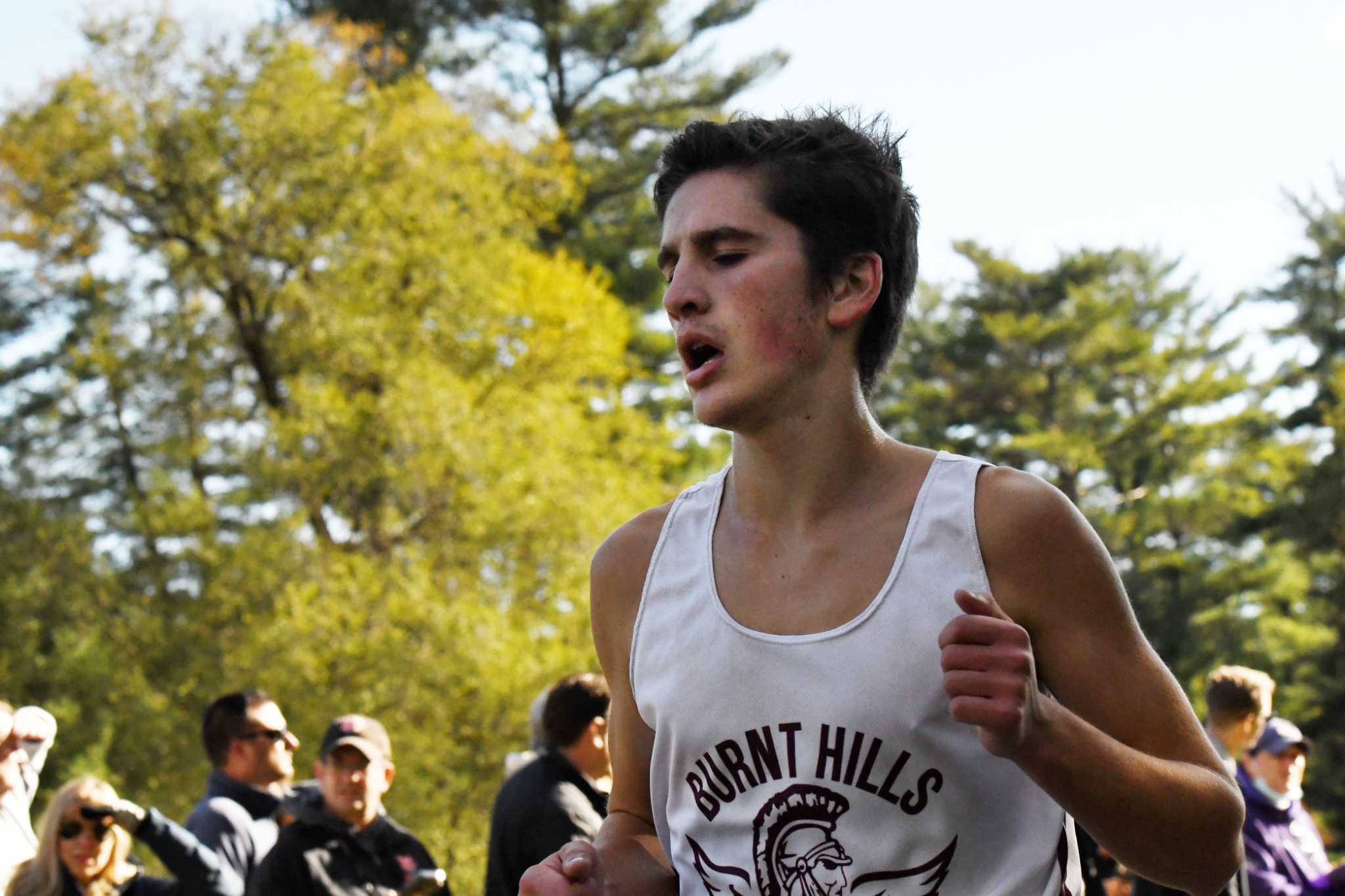 Peter Fulgieri of Burnt Hills cross country talks about the Spartans