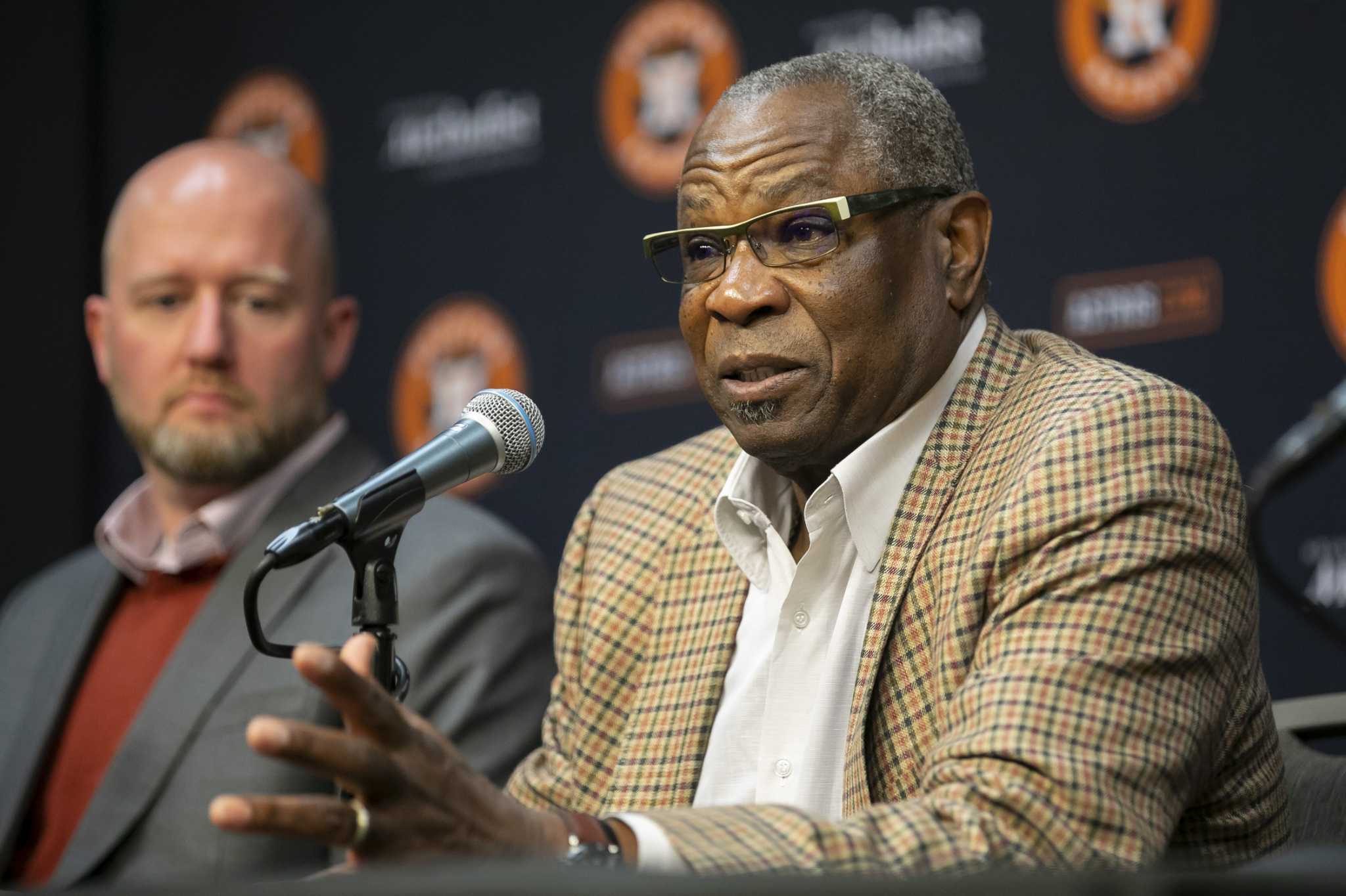 Astros' Dusty Baker, Brent Strom won't back down to virus