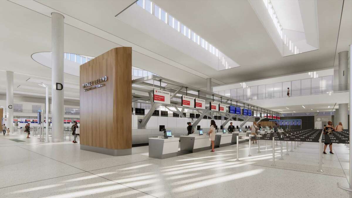 The new ticketing departures vestibule will also feature a self-bag drop which will make airport check-ins more efficient by allowing individuals to check themselves in at a machine, where they then would be able to place their own luggage to be weighed, scanned, and registered all without having to interact with any people at all.