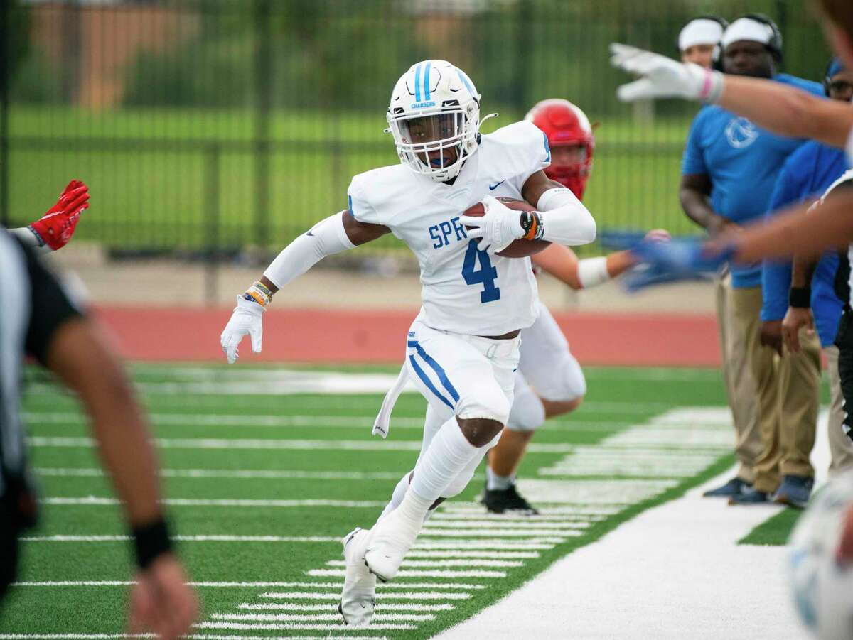Clear Springs running back Ky Woods helped power the Chargers past Clear Brook Friday night in a District 24-6A football game.