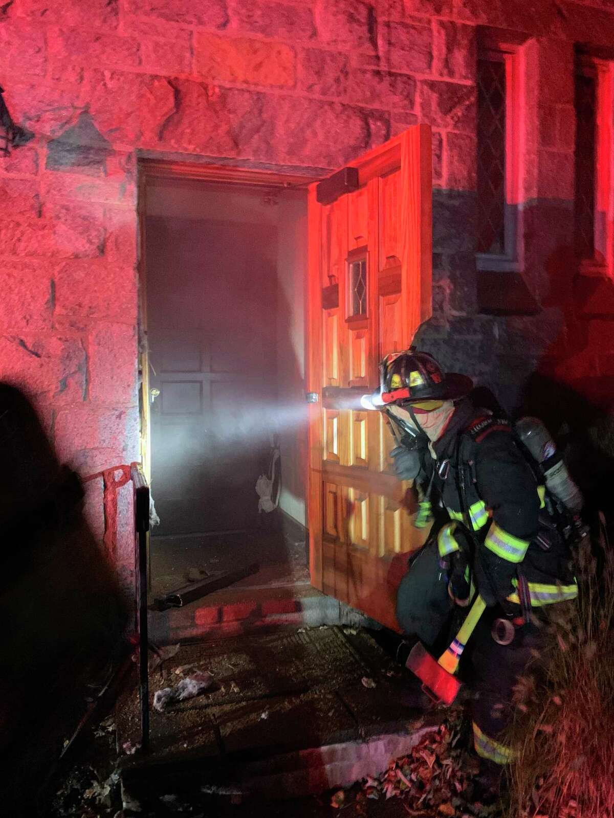 A team of 31 firefighters worked to extinguish a church fire in Fairfield on Sunday, Nov. 7.