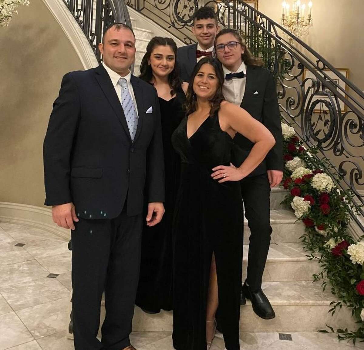 Newly elected 4th Ward Alderman Lorenzo Durante with his family. The Shelton man overcame a nearly fatal illness, then only weeks later was elected to the Board of Aldermen.