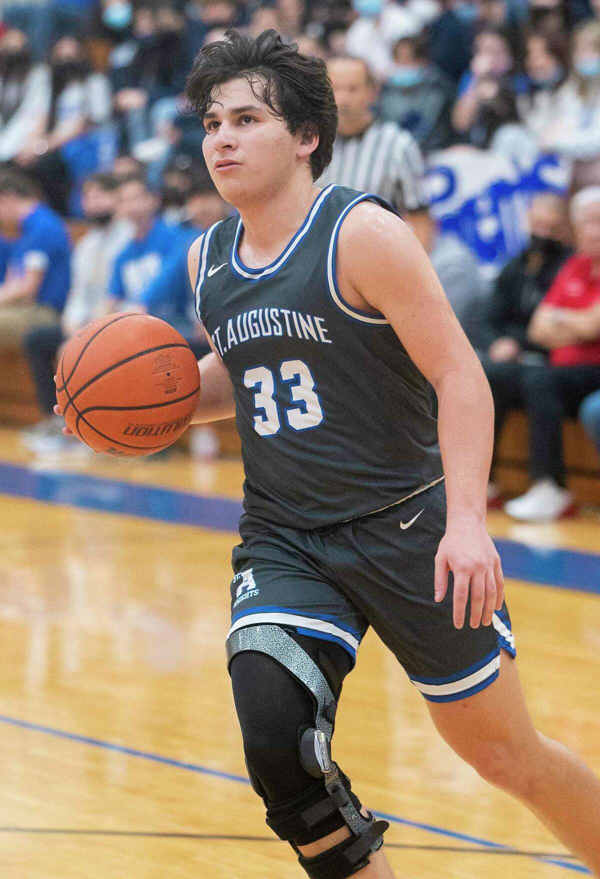 St. Augustine’s Estevan Barrientos felt good in his return to the court Friday after missing all of last season due to injury.