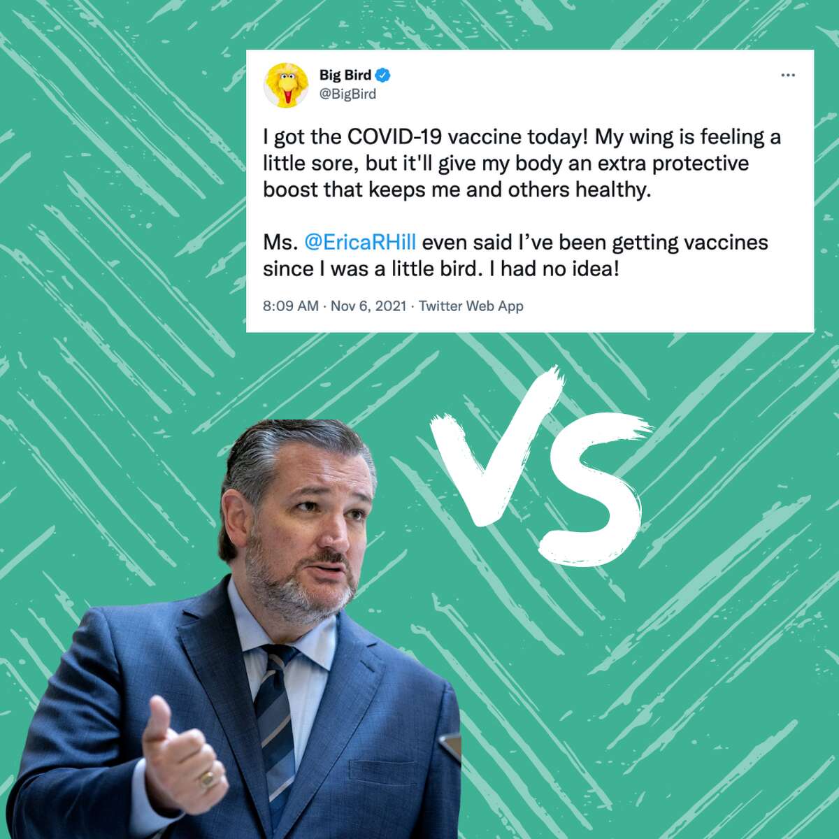 Ted Cruz ruffled some feathers over the weekend when he took issue with a tweet from children's television staple and Sesame Street star Big Bird.