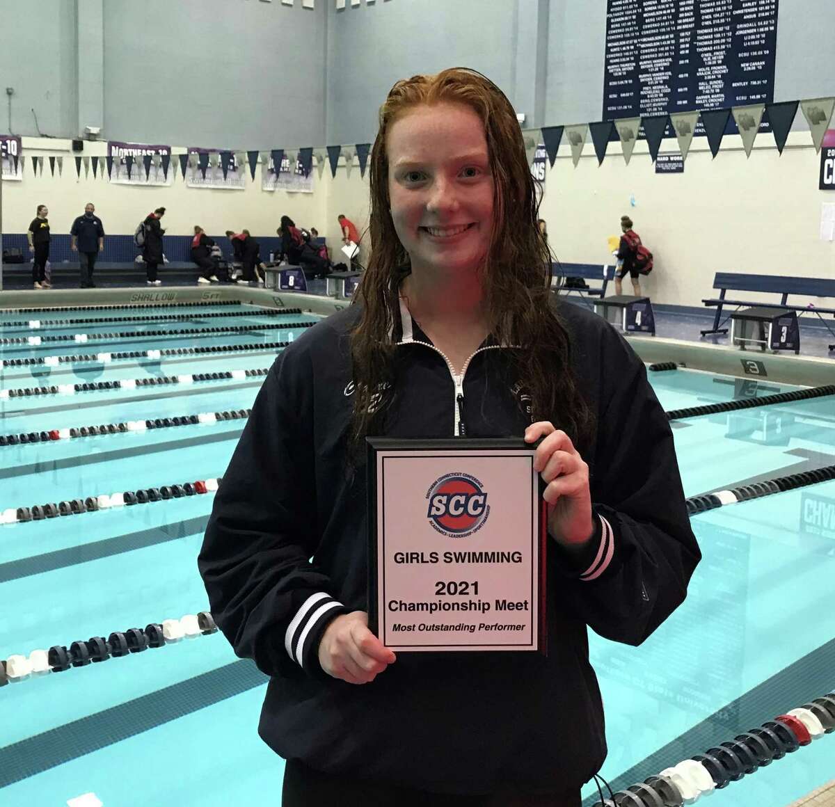Lauralton Hall’s Claire Kehley won two individual firsts and was named Most Outstanding Performer at the SCC championship on Wednesday.