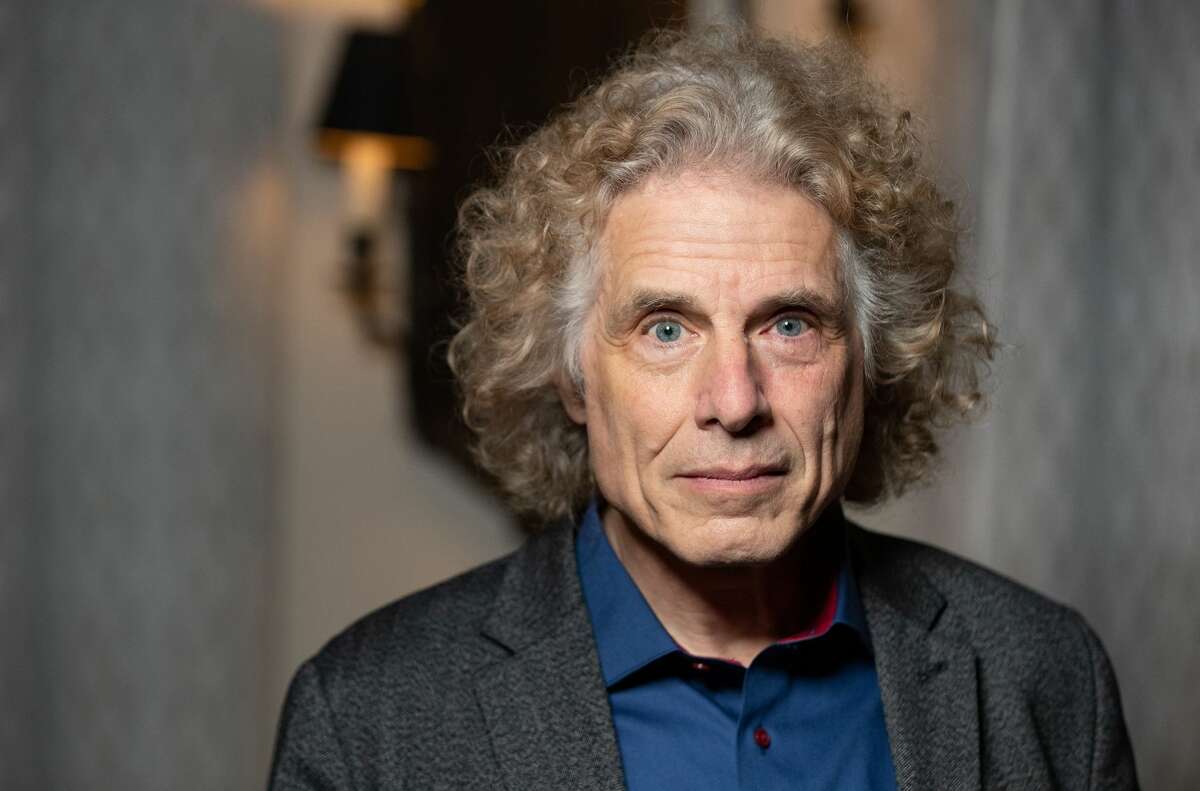 US-Canadian author and cognitive psychologist Steven Pinker poses in Paris on November 5, 2021. Pinker is one of a number of thinkers and figures associated with the founding of the University of Austin alternative college in Texas. (Photo by Geoffroy VAN DER HASSELT / AFP) (Photo by GEOFFROY VAN DER HASSELT/AFP via Getty Images)