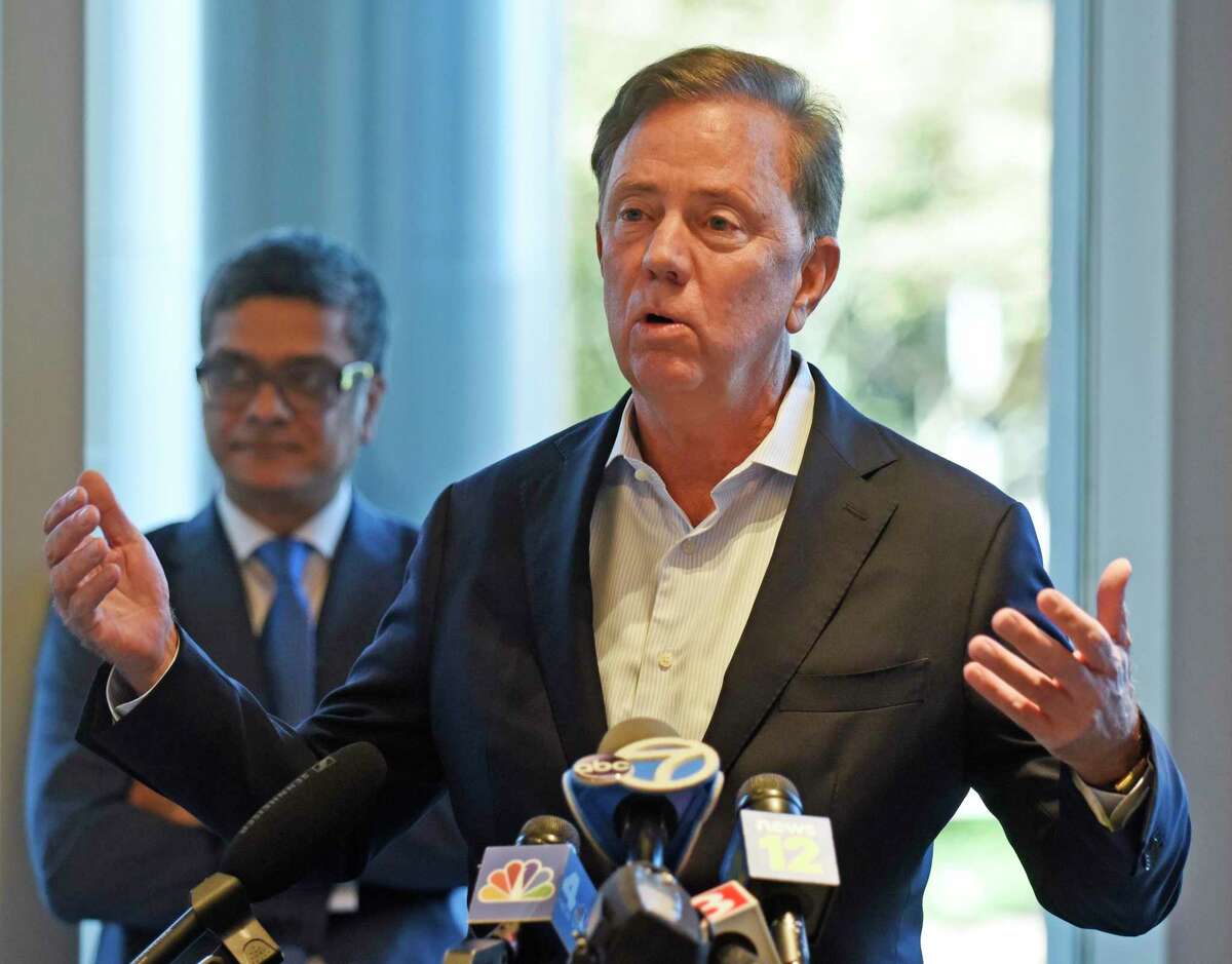Gov. Ned Lamont, citing a new federal report, touts a 7.7 percent increase in gross domestic product over the last year.