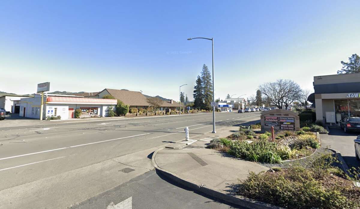 The 1300 block of Santa Rosa Avenue in Santa Rosa, which was once the home of the Rose City Motor Court.