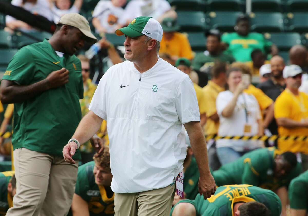 This undated photo shows Baylor associate head coach Joey McGuire. Texas Tech is finalizing a deal to hire Baylor assistant and longtime Texas high school coach Joey McGuire as its next head coach. (Rod Aydelotte/Waco Tribune-Herald via AP)