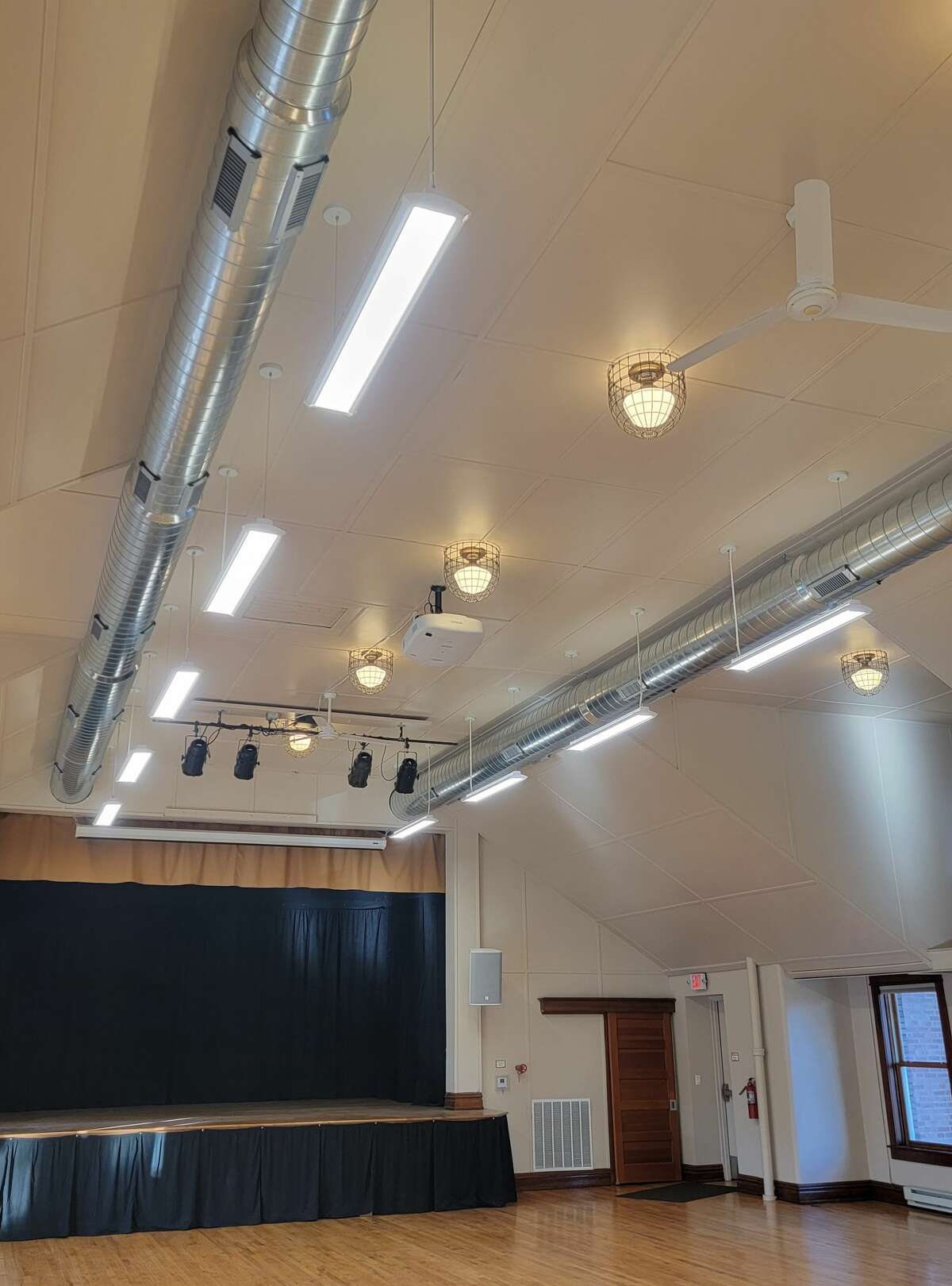 Mills Hall was updated with new paint, lights and heating and cooling system in 2019. 