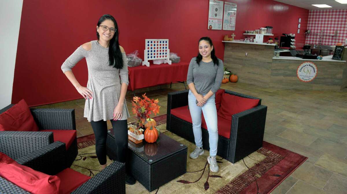Jesenia Cintron, left, and step daughter Katherine Cintron are owners of Cintron's Nutrition in New Milford, Conn. A health food business focusing on nutrition. Tuesday, October 27, 2021.