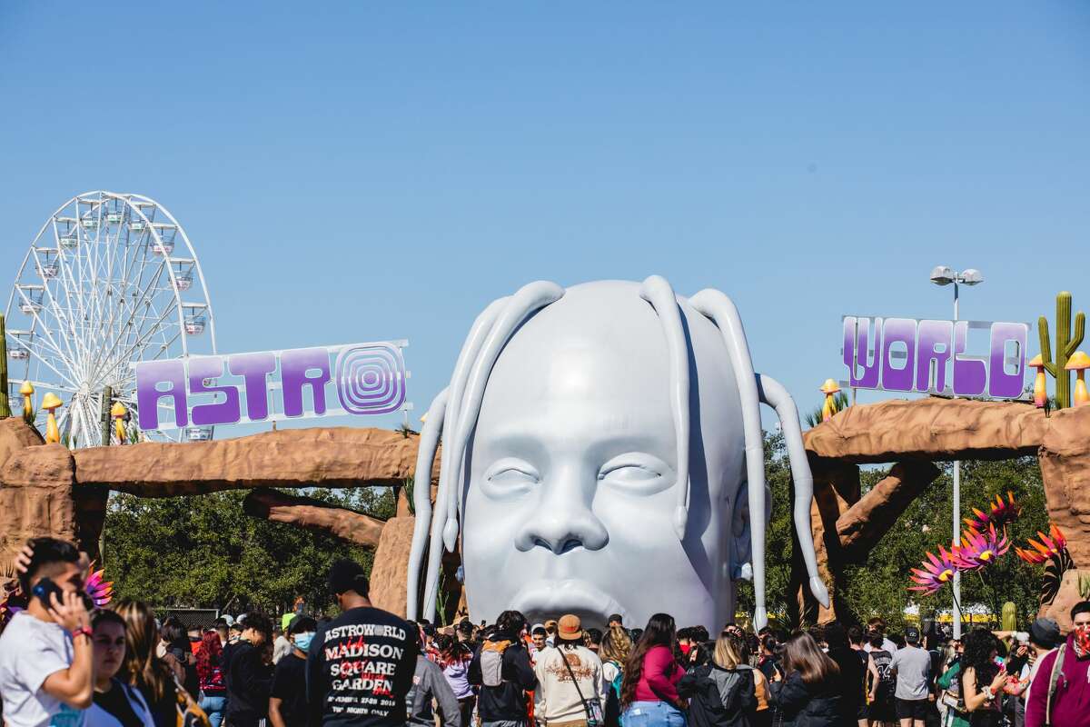 HOUSTON, TEXAS - NOVEMBER 05: General view of atmosphere during the third annual Astroworld Festival at NRG Park on November 05, 2021 in Houston, Texas. (Photo by Rick Kern/Getty Images)