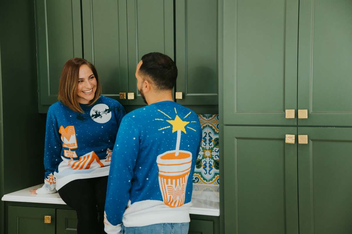 The new sweaters paint the Whataburger in a winter wonderland. 
