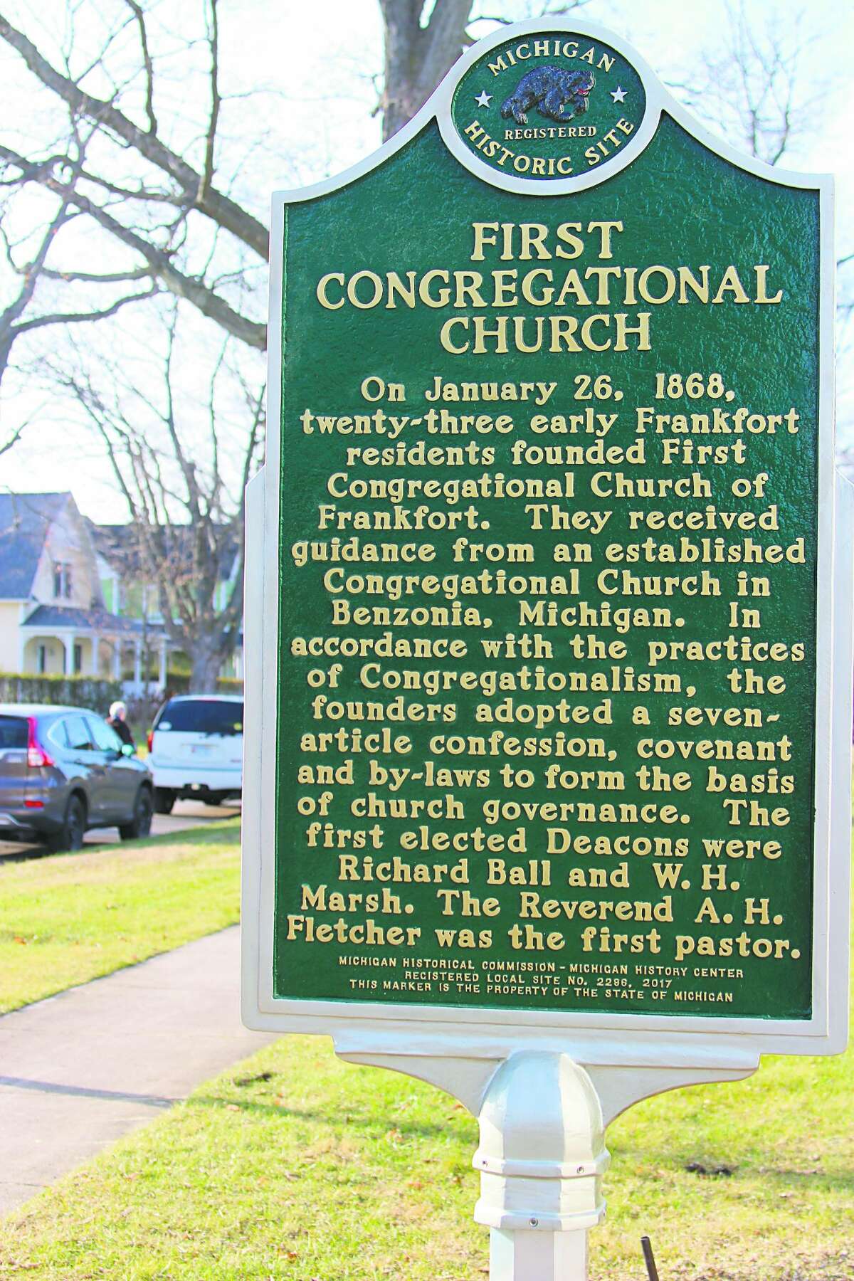 The First Congregational Church of Frankfort was named a registered state historical site, and the sign designating it as such was erected on the same day of the Silver Tea.