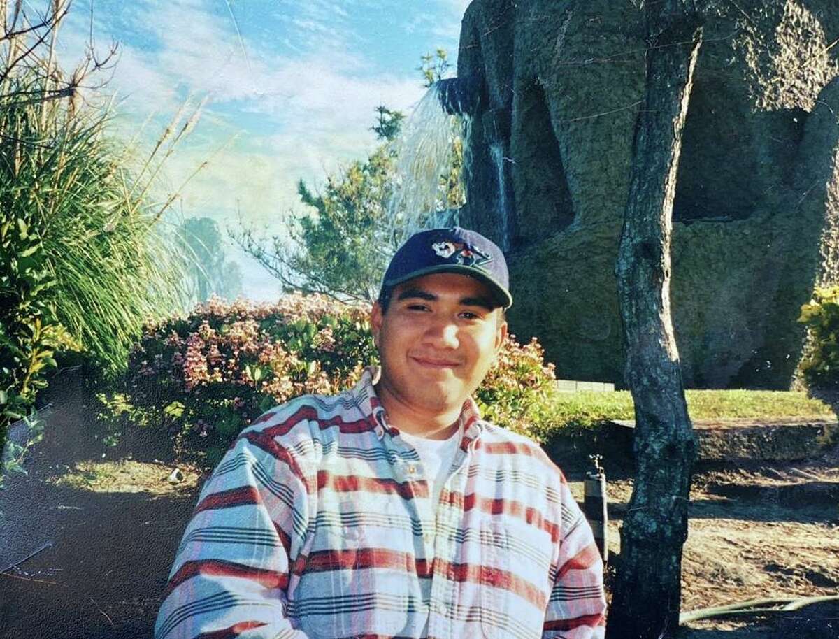 Jose Garcia at Castle Golf and Games in 1998. The photo was taken during his first date with Denise Garcia-Salinas when he was 19. The couple married that same year and now have four children.