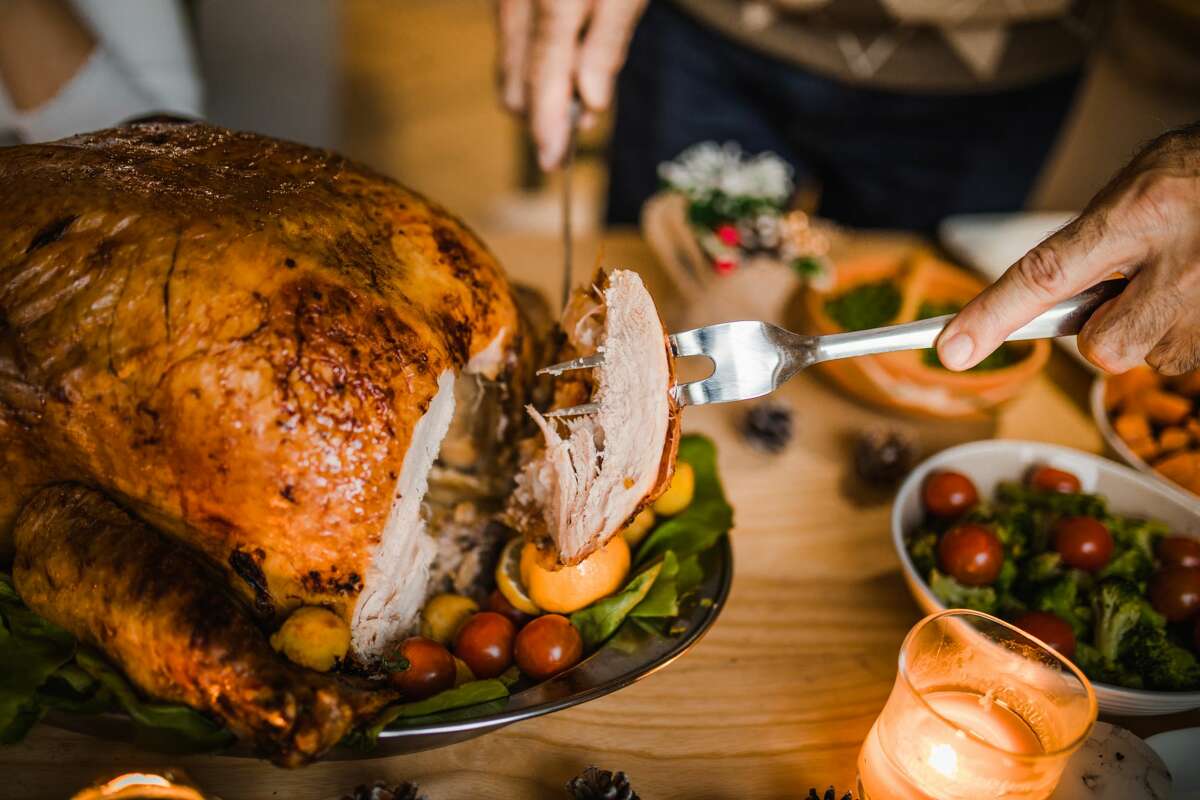 FILE—Before carving your turkey this year, make sure it's been properly thawed and cooked.