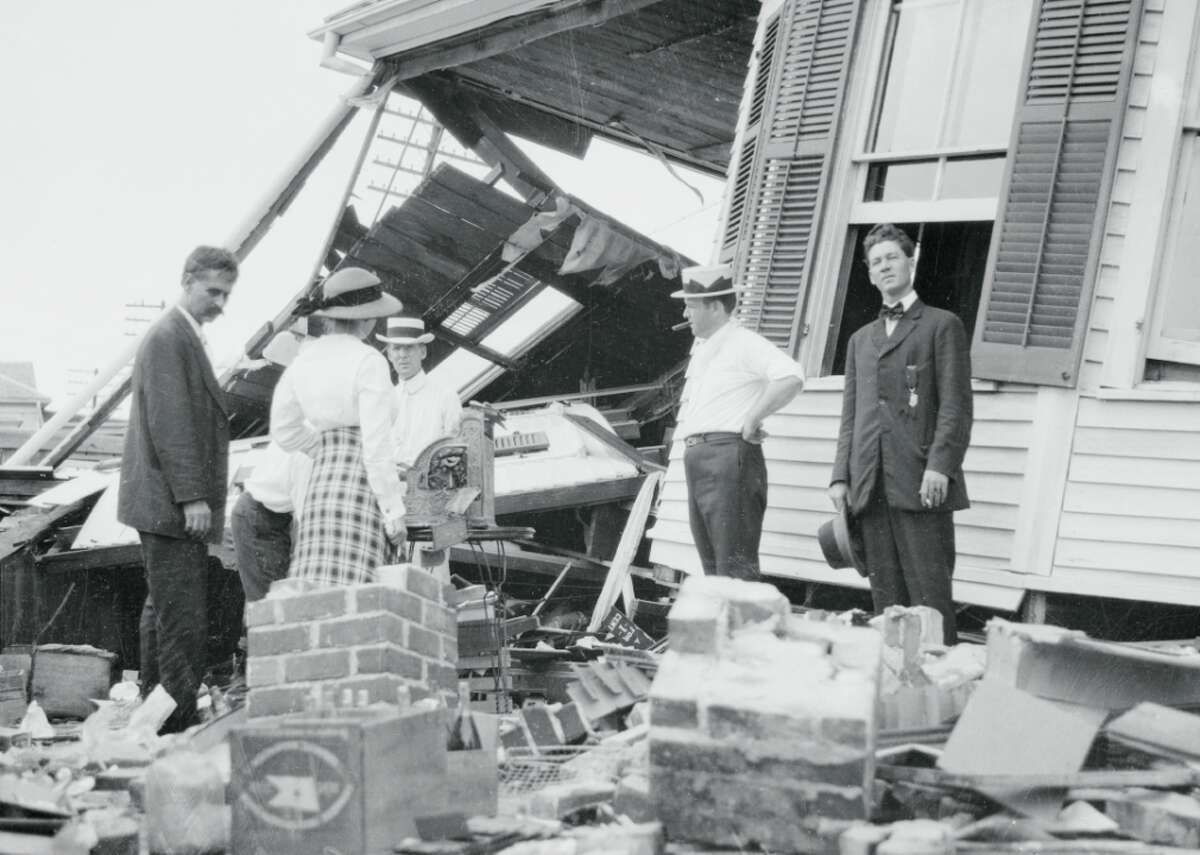 1919: The Atlantic-Gulf Hurricane - Named storms: 5 (6.00 less than average) - Hurricanes: 2 (3.91 less than average) - Category 3 or higher hurricanes: 1 (1.52 less than average) Because there was no satellite imagery in 1919, meteorologists temporarily lost track of a Category 4 Atlantic Gulf hurricane when ships stopped transmitting information about it. This storm was the deadliest hurricane ever to hit the Texas Coastal Bend, and it caused more than 500 people to die or be lost due to sinking or missing ships. [Pictured: Map plotting the track and the intensity of the 1919 hurricane, according to the Saffir–Simpson scale.]