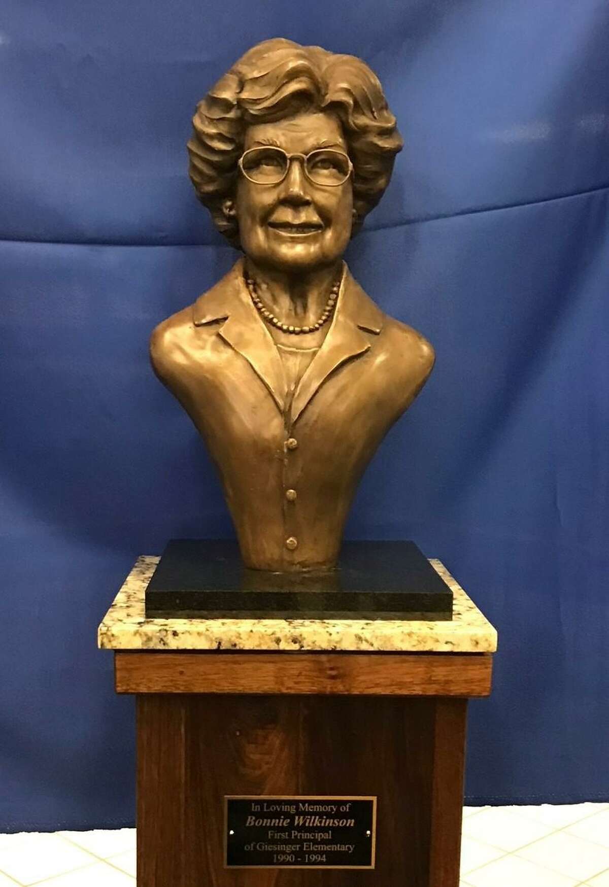 On Sunday, former teachers, friends and family members came together to dedicate a memorial statue of beloved Conroe educator Bonnie Wilkinson.